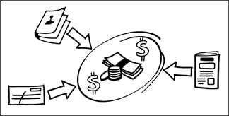 A graphic showing that you should trade in offers of non-cash payments for cash