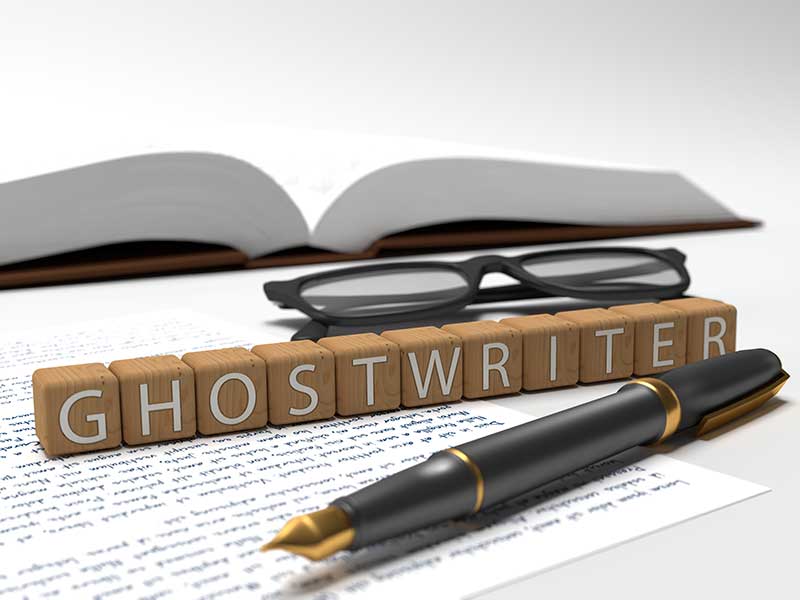 types of work done by a ghostwriter