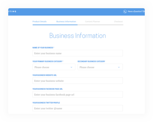 business information for your blog