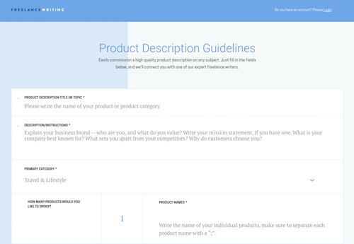 Product Description Writer Guidelines