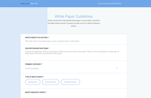 White paper writing service